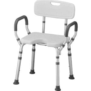 Shower Chair w/Arms + Back
