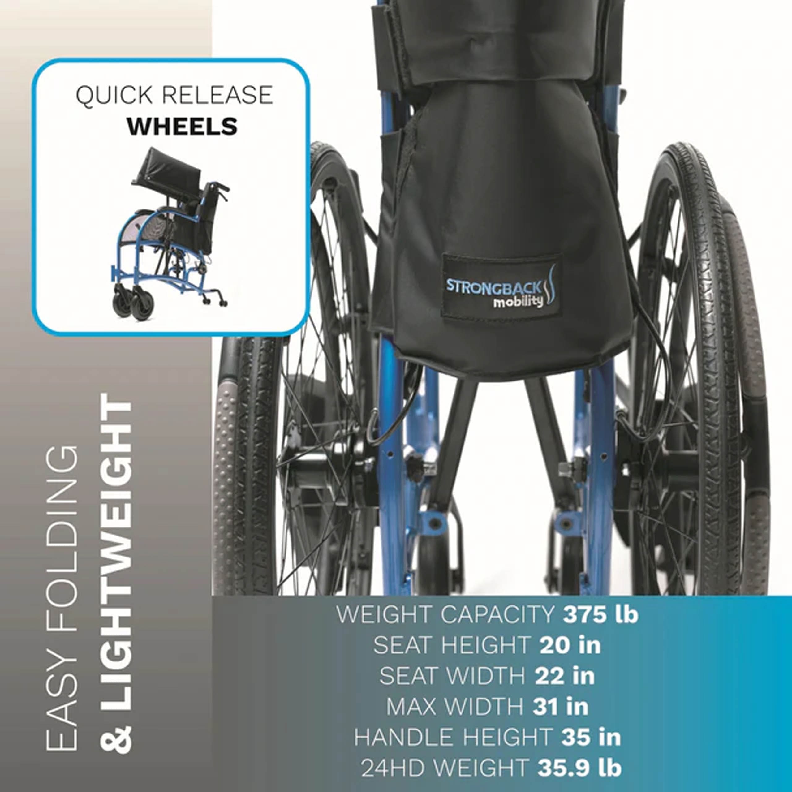 Strongback 24HD Wheelchair - Image 4