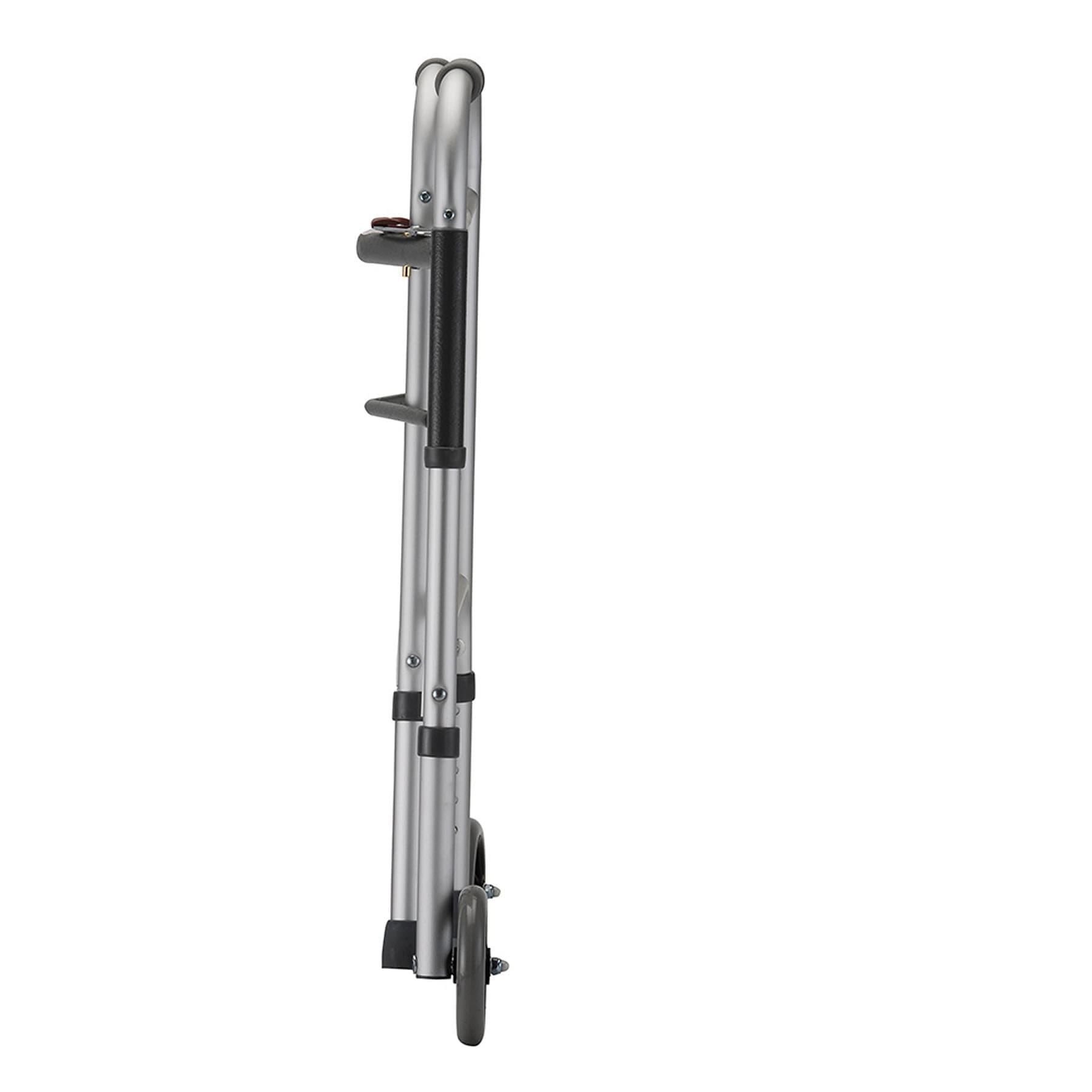 Folding Walker With 5" Wheels 2 Button Small - Image 2